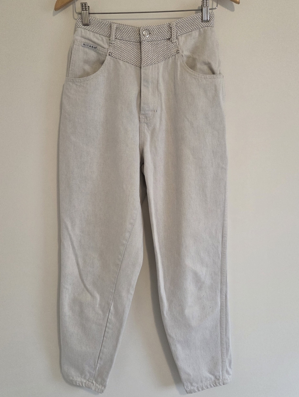 Vintage Gitano Off White Mom Jeans